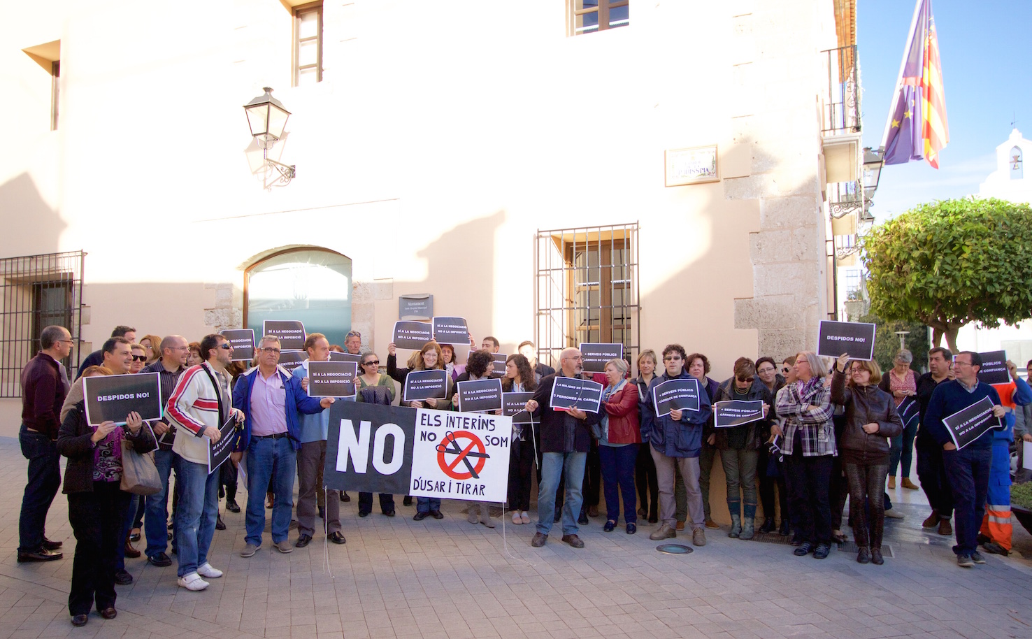  Protesta plantilla Ajuntament Benissa acomiadaments interins 